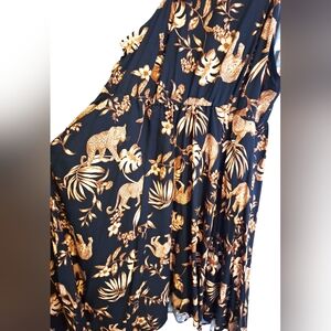 🦋*NWT!*🦋 Torrid Leopard Hi-Low Halter Plus Size Summer Dress~1XL